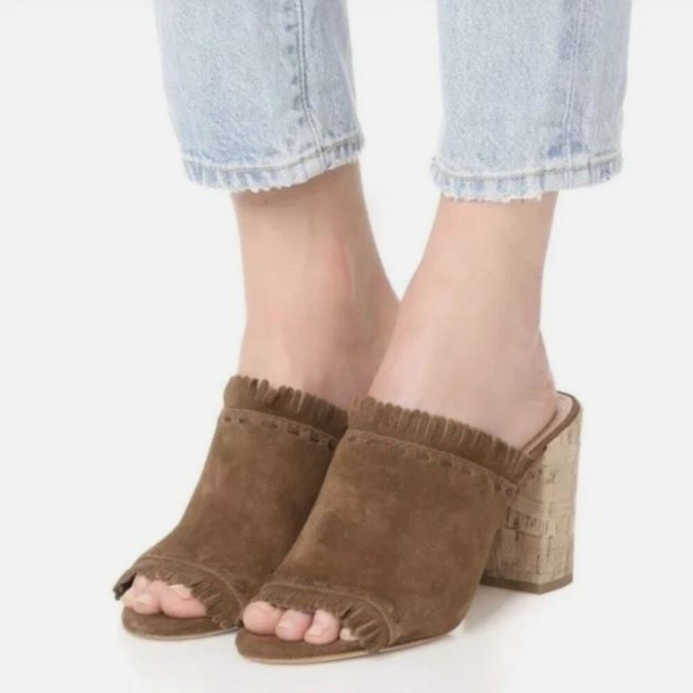 Tory Burch Huntington Suede Mule, Women's Size 10 1/2
